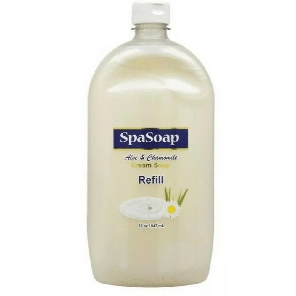 Moisturizing Spa Soap Aloe Chamomile cream Liquid Hand Jumbo 32 OZ refill Family